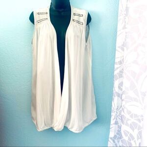 Mororeno embellished surplice tunic top Size large